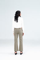 Green Bootcut Pant