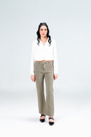Green Bootcut Pant