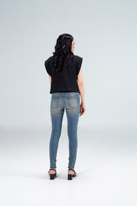 Skinny Fit With Eyelets Tinted