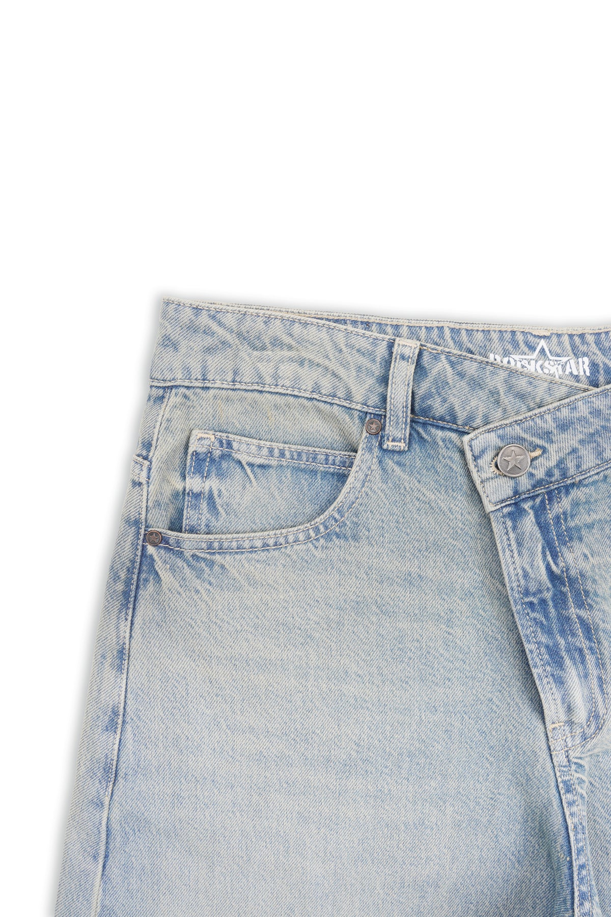 Offset Closure Jeans