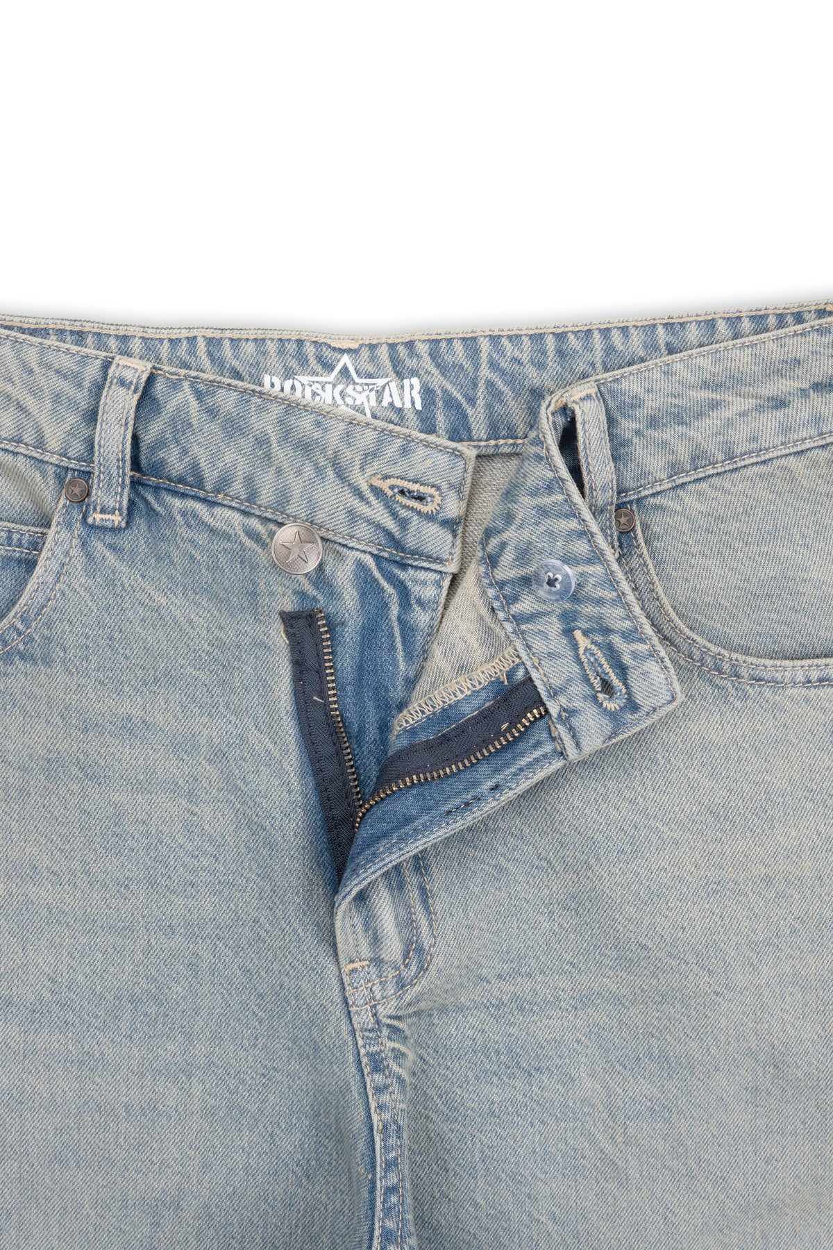 Offset Closure Jeans
