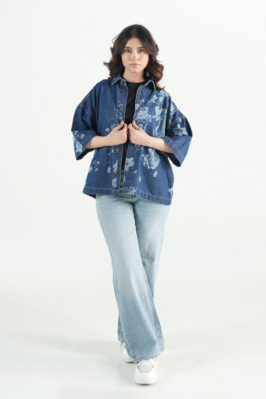 Button Down Floral Print Shirt