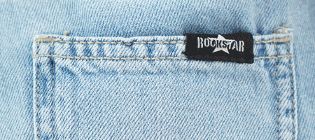Rockstar Jeans / Wide Leg Ripped Jeans