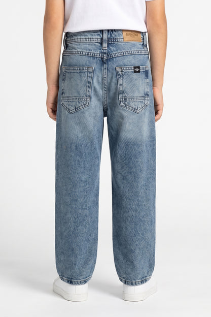 Straight Jeans Tint Over Dyed