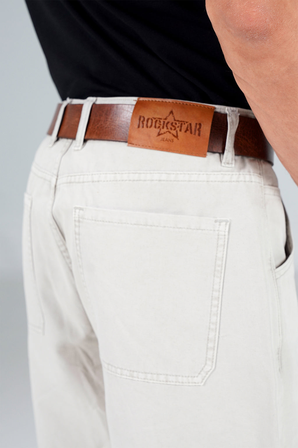 Bamboo Baloon Fit Grey Pants shop at Rockstar Jeans