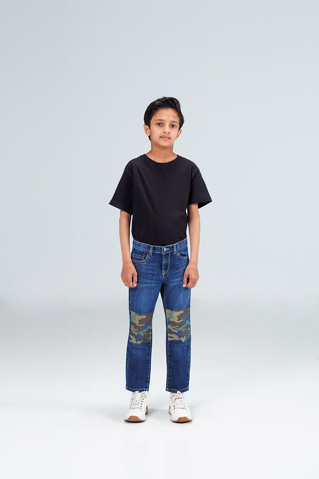 Straight Camokracky Jeans Medium blue