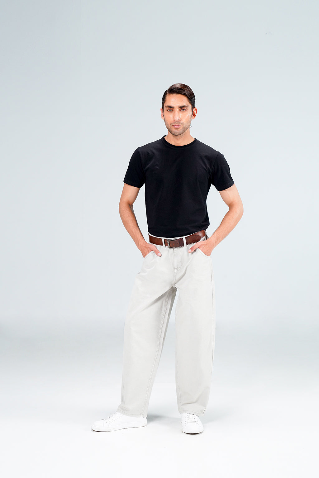 Bamboo Baloon Fit Grey Pant