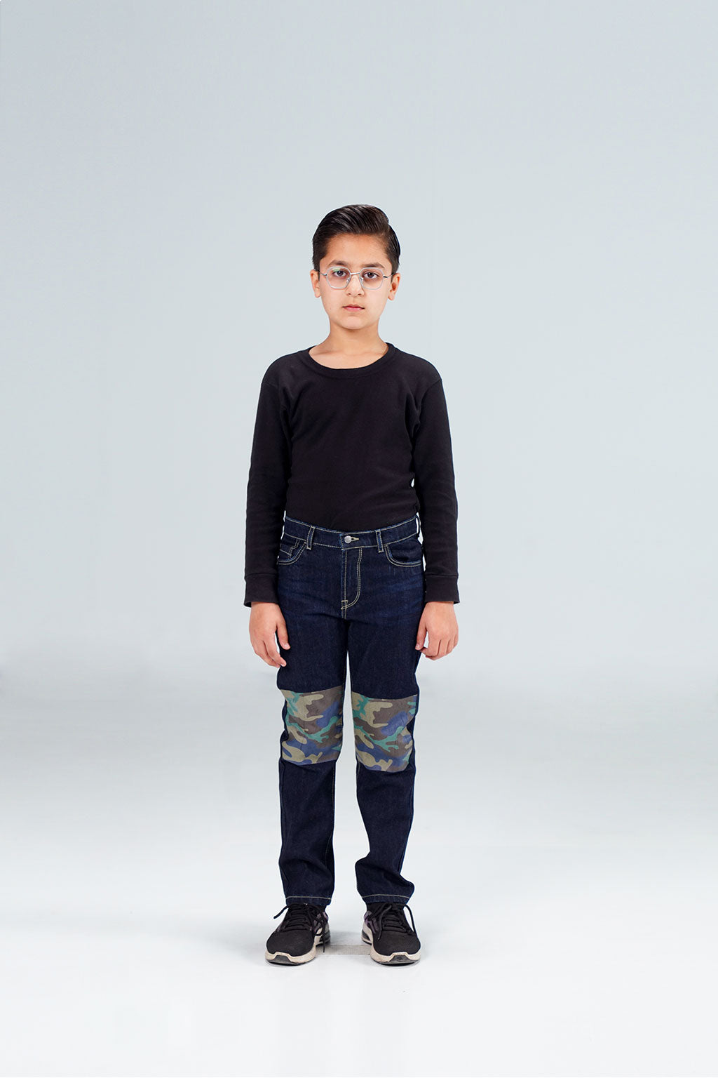 Straight Camokracky Jeans Dark blue