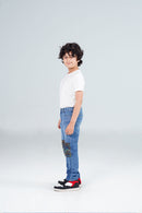 Straight Camokracky Jeans Light blue