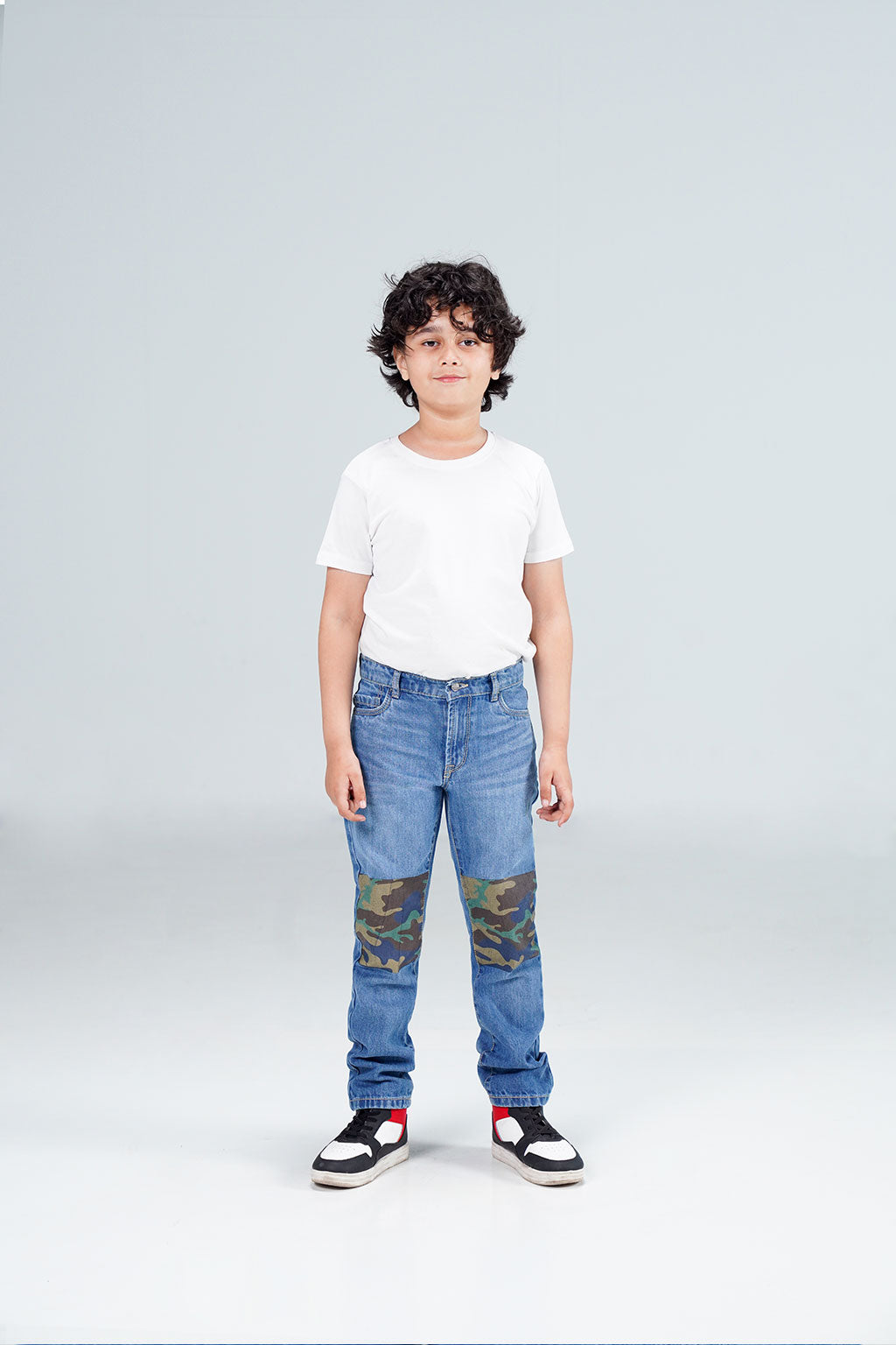 Straight Camokracky Jeans Light blue