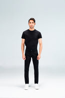 Cropped Leg Chino Black