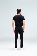 Cropped Leg Chino Black