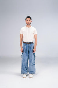 Baggy Acid Wash Cargos