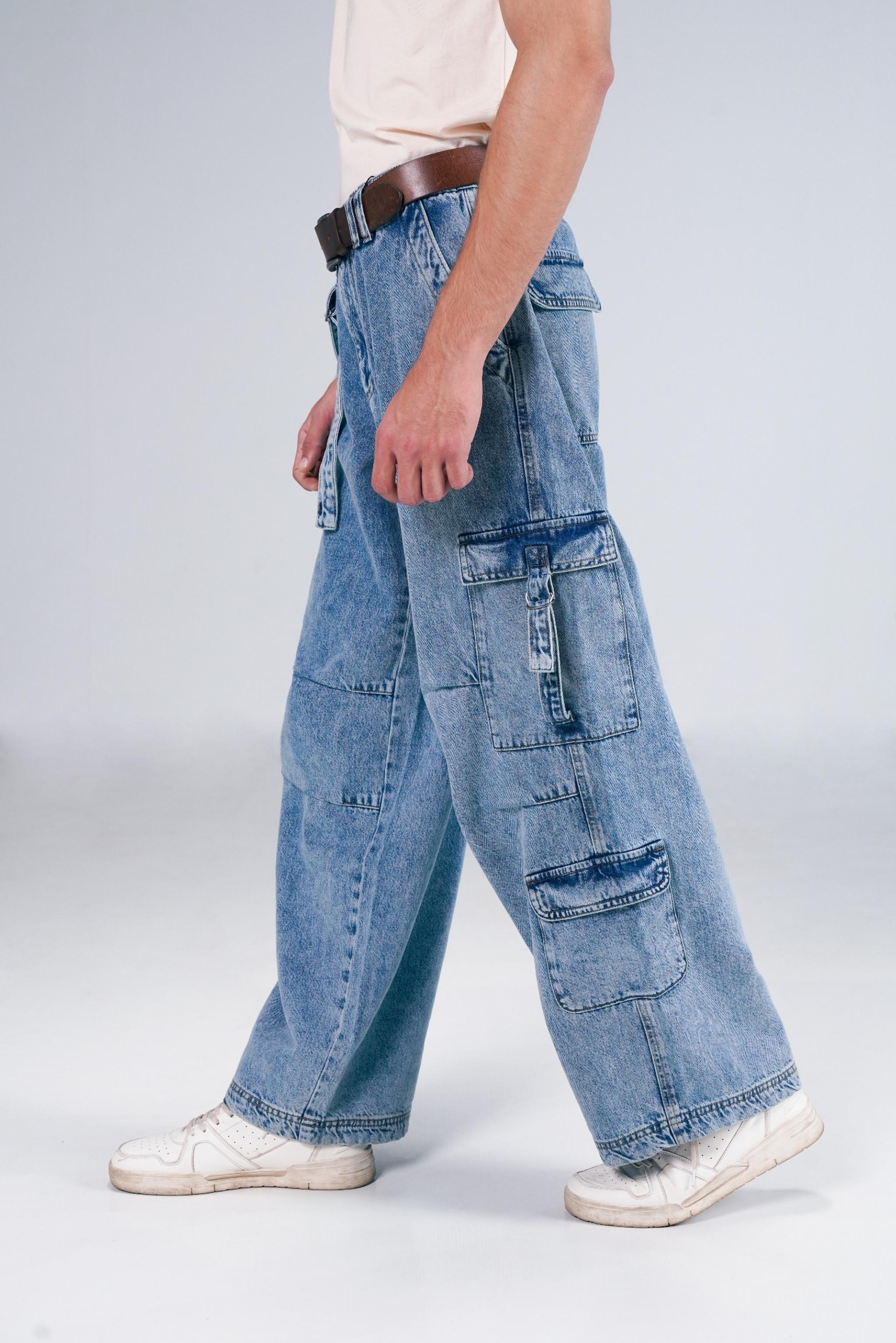 Baggy Acid Wash Cargos