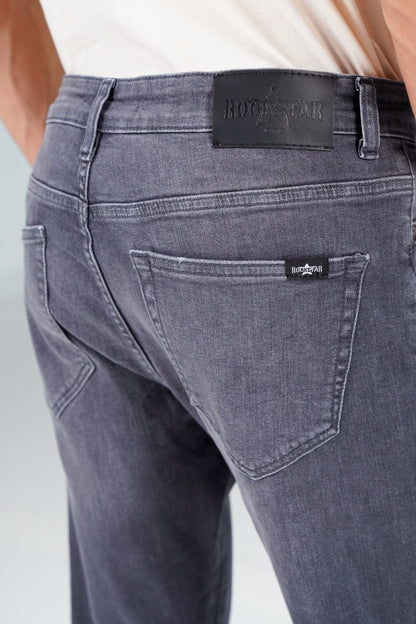 Grey Slim Fit Jeans shop at rockstar jeans
