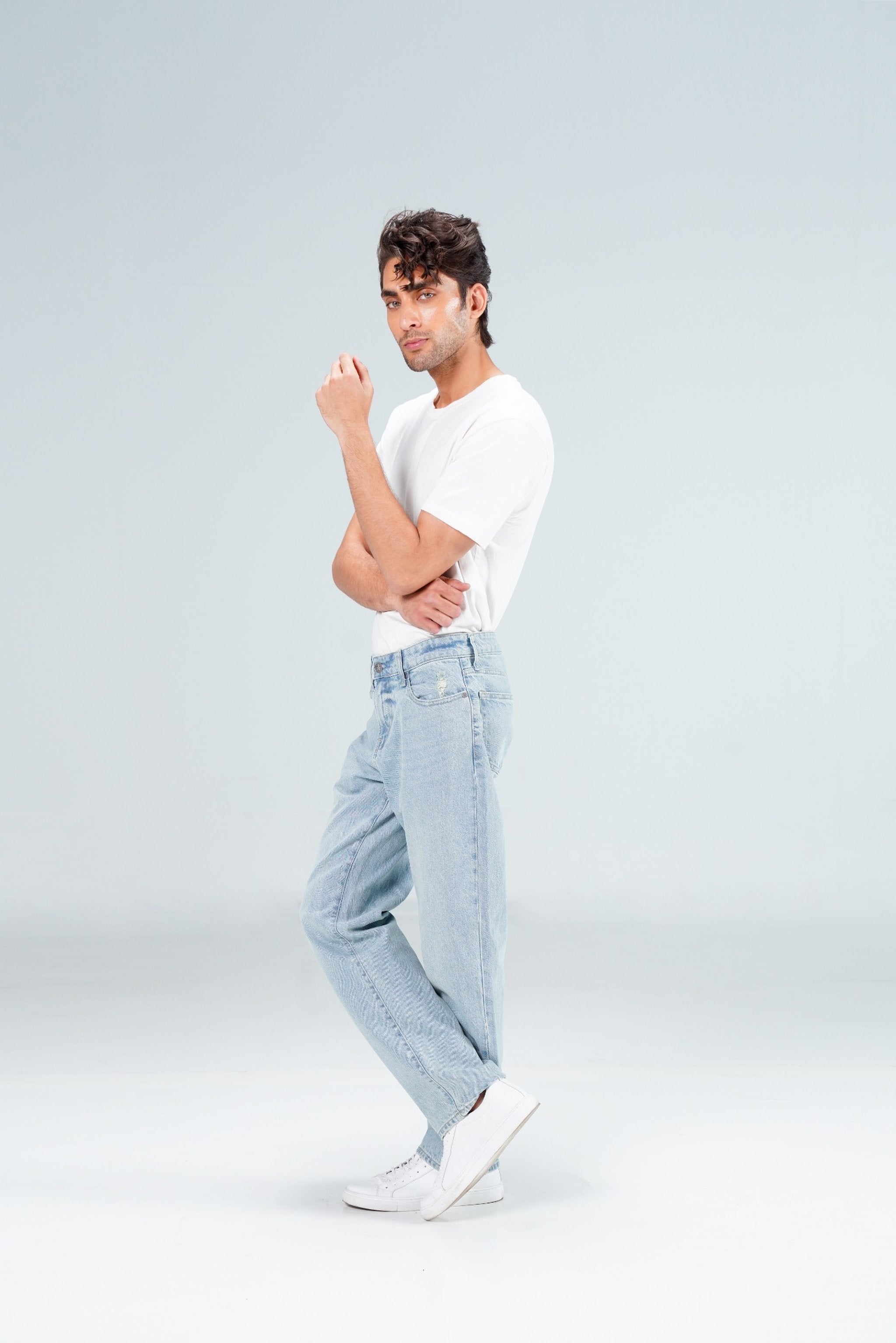 Loose Straight Fit Light Blue