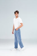 Loose Straight Fit Medium Blue