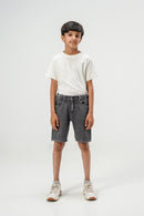 Ultra light Grey Denim Shorts