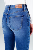 Skinny Fit With Eyelets Light Blue