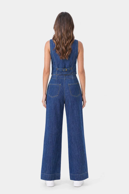 Lightweight Denim Limited Vest  Dark Blue